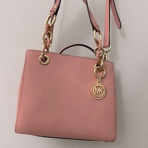 MK leather pink handbag